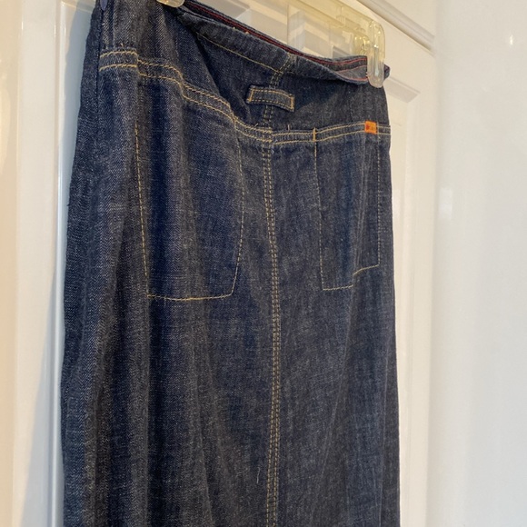 100% cotton long jean skirt - Vintage - Picture 9 of 16